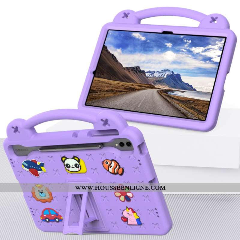 Coque Samsung Galaxy Tab S10 Plus / S9 FE Plus / S9 Plus EVA Animaux Animés