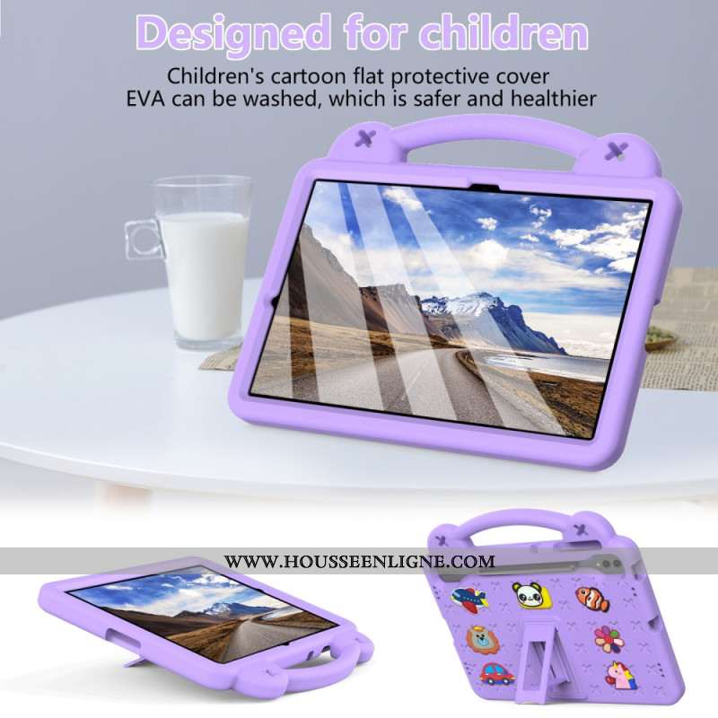 Coque Samsung Galaxy Tab S10 Plus / S9 FE Plus / S9 Plus EVA Animaux Animés