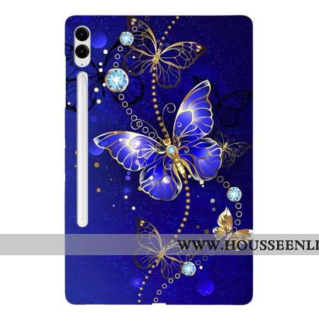 Coque Samsung Galaxy Tab S10 Plus / S9 FE Plus / S9 Plus Papillons Précieux
