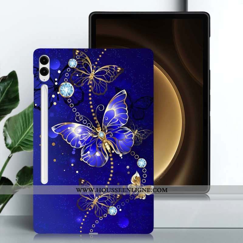 Coque Samsung Galaxy Tab S10 Plus / S9 FE Plus / S9 Plus Papillons Précieux