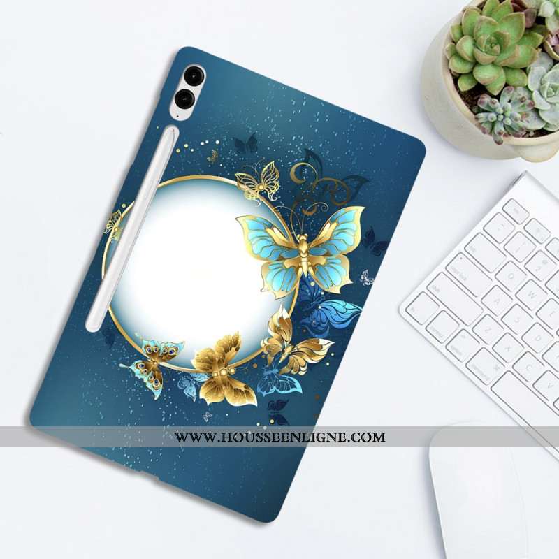 Coque Samsung Galaxy Tab S10 Plus / S9 FE Plus / S9 Plus Papillons Rares