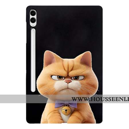 Coque Samsung Galaxy Tab S10 Plus / S9 FE Plus / S9 Plus Porte-Stylet Angry Cat