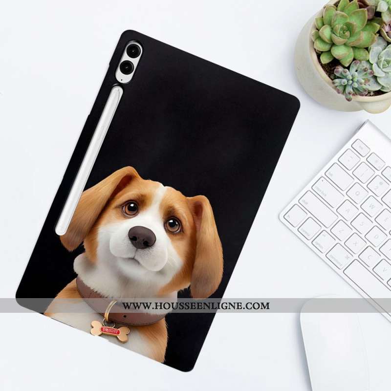 Coque Samsung Galaxy Tab S10 Plus / S9 FE Plus / S9 Plus Porte-Stylet Beagle