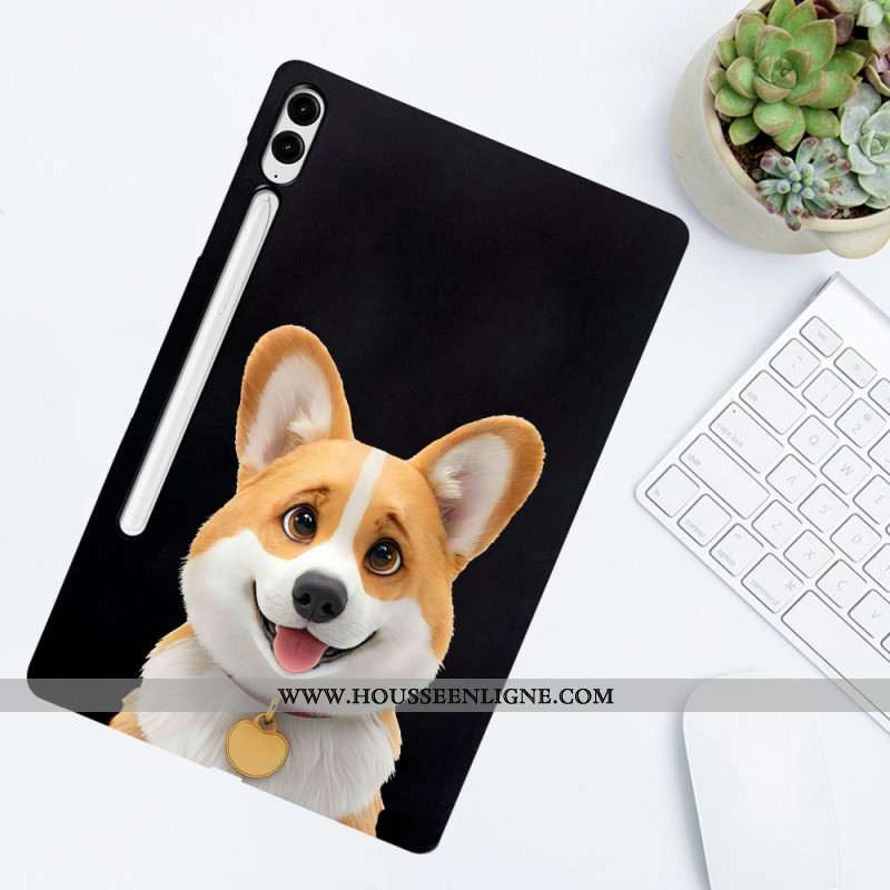 Coque Samsung Galaxy Tab S10 Plus / S9 FE Plus / S9 Plus Porte-Stylet Corgy