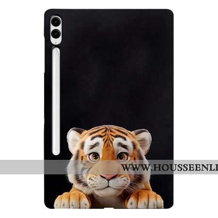 Coque Samsung Galaxy Tab S10 Plus / S9 FE Plus / S9 Plus Porte-Stylet Tigre