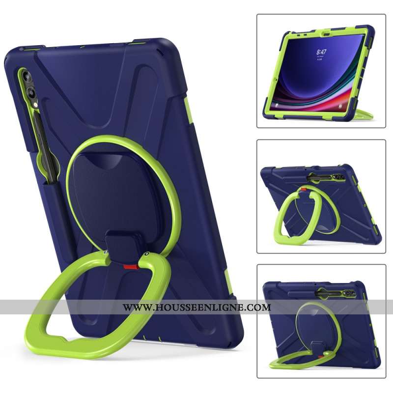 Coque Samsung Galaxy Tab S10 Plus / S9 FE Plus /S9 Plus/S8 Plus/S7 Plus/S7 FE Multifonctions Support