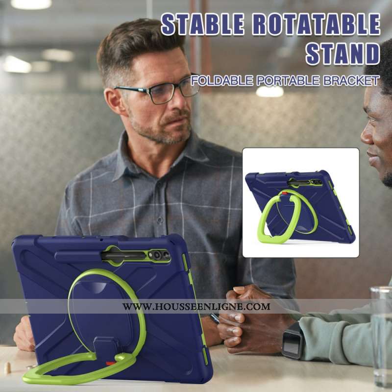 Coque Samsung Galaxy Tab S10 Plus / S9 FE Plus /S9 Plus/S8 Plus/S7 Plus/S7 FE Multifonctions Support