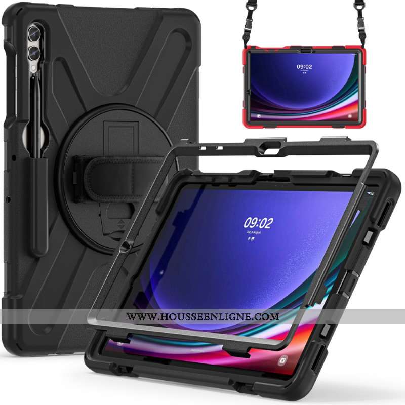 Coque Samsung Galaxy Tab S10 Plus/ S9 FE Plus/S9 Plus/S8 Plus/S7 Plus/S7 FE Ultra Résistante Support