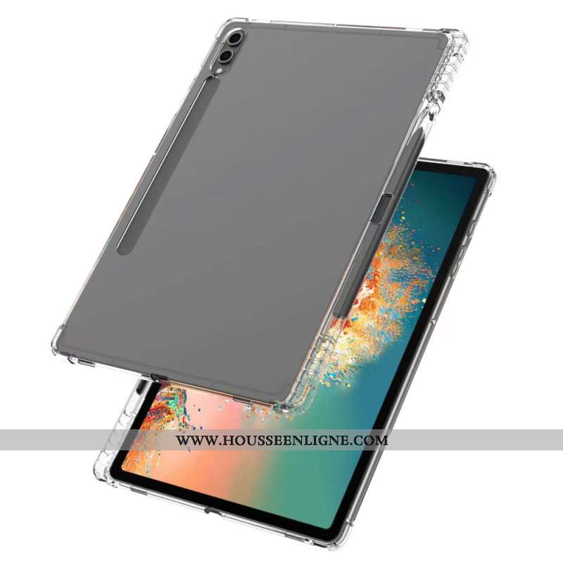 Coque Samsung Galaxy Tab S10 Plus Transparente Renforcée avec Porte-Stylet