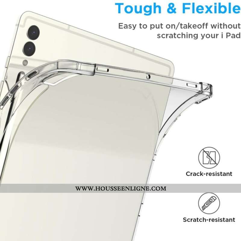 Coque Samsung Galaxy Tab S10 Plus Transparente avec Porte-Stylet