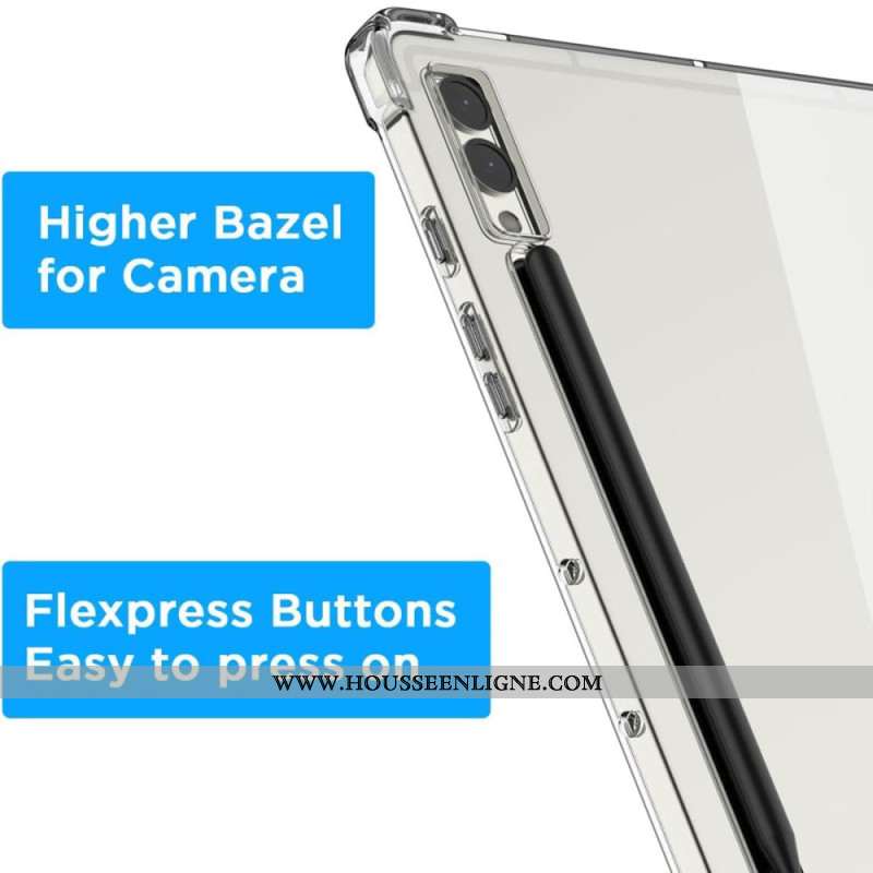 Coque Samsung Galaxy Tab S10 Plus Transparente avec Porte-Stylet
