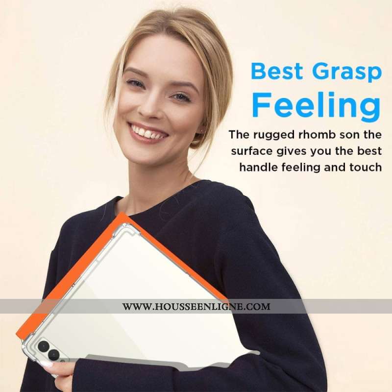 Coque Samsung Galaxy Tab S10 Plus Transparente avec Porte-Stylet