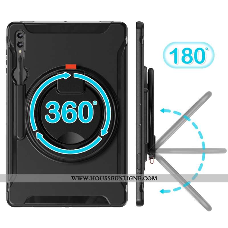 Coque Samsung Galaxy Tab S10 Ultra / S9 Ultra / S8 Ultra Anneau-Support Rotatif