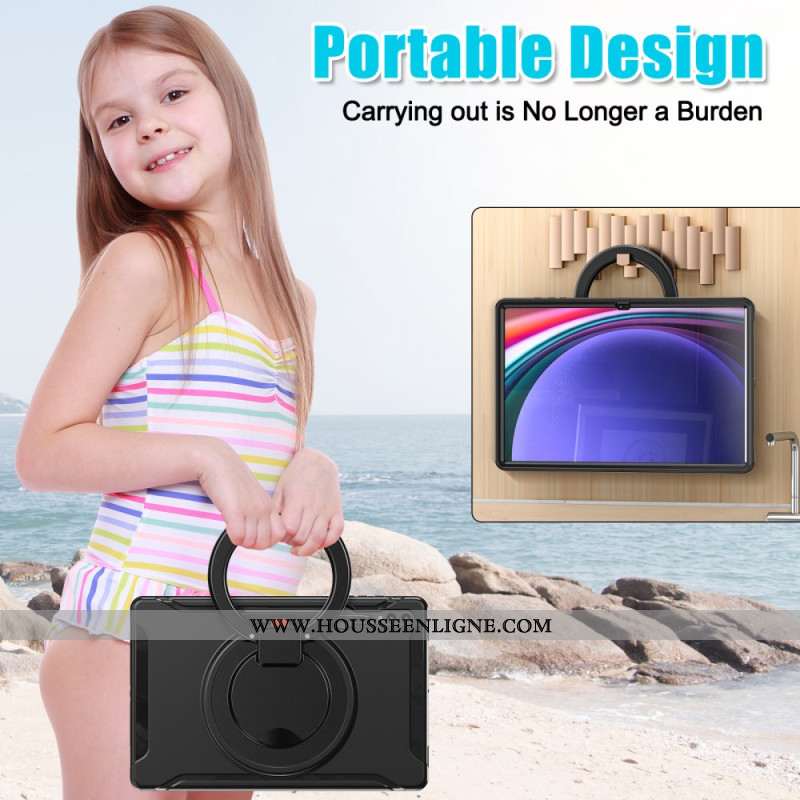 Coque Samsung Galaxy Tab S10 Ultra / S9 Ultra / S8 Ultra Anneau-Support Rotatif