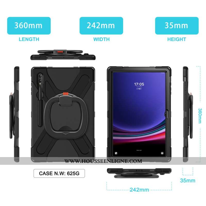 Coque Samsung Galaxy Tab S10 Ultra / S9 Ultra / S8 Ultra Multifonctions