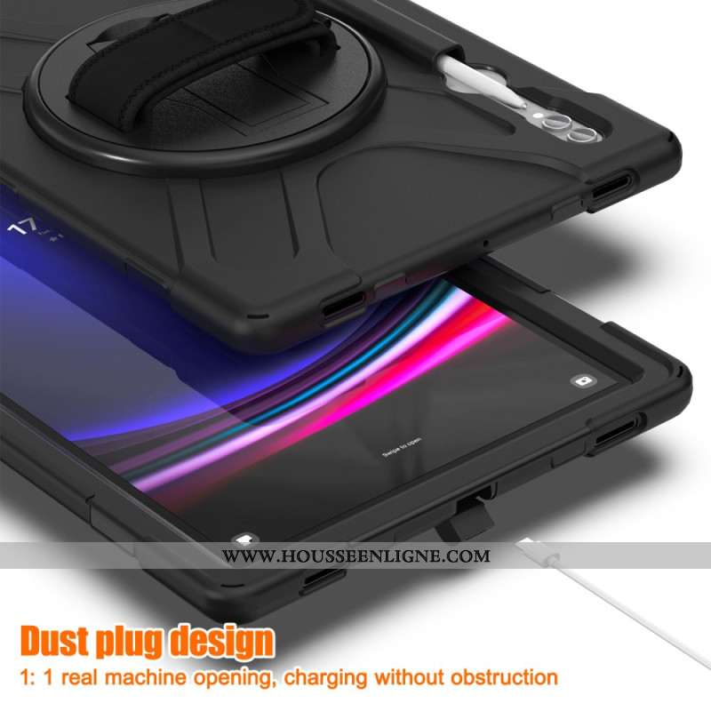 Coque Samsung Galaxy Tab S10 Ultra / S9 Ultra / S8 Ultra Triple Protection Sangle et Support