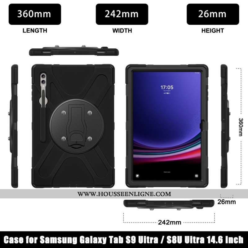 Coque Samsung Galaxy Tab S10 Ultra / S9 Ultra / S8 Ultra X Design