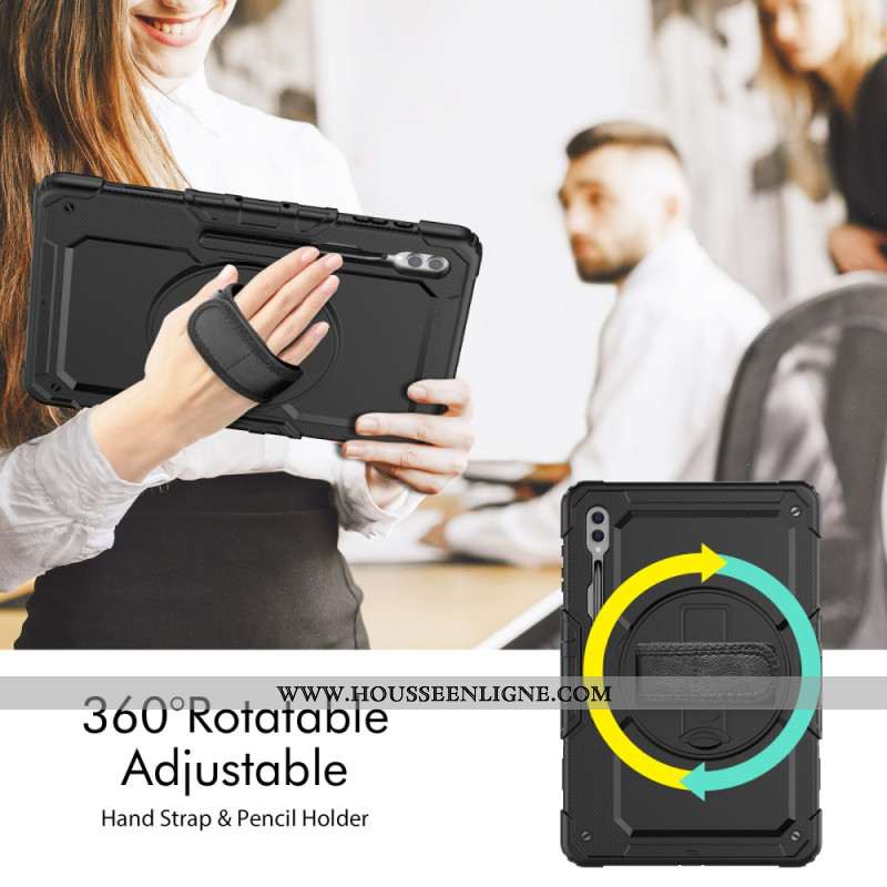 Coque Samsung Galaxy Tab S10 Ultra / S9 Ultra Support et Film de Protection Écran