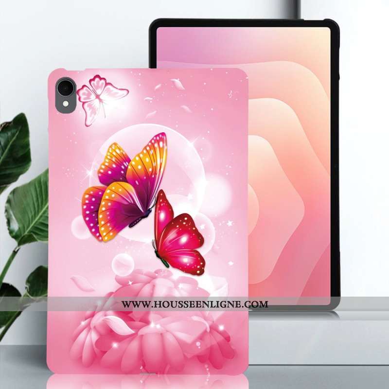 Coque Samsung Galaxy Tab S11 Papillons Roses