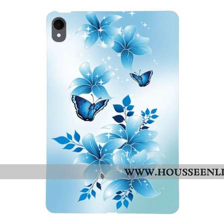 Coque Samsung Galaxy Tab S11 Petits Papillons Bleus