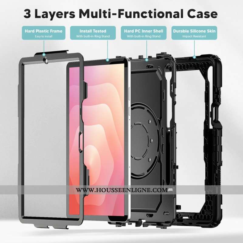 Coque Samsung Galaxy Tab S11 Robuste avec Bandoulière