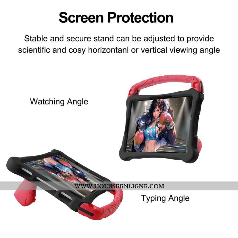 Coque Samsung Galaxy Tab S11 / S10 Lite / S10 FE / S9 / S9 FE / S8 / S7 EVA avec Poignée et Supports