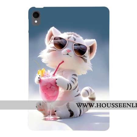 Coque Samsung Galaxy Tab S11 Tigre Cartoon