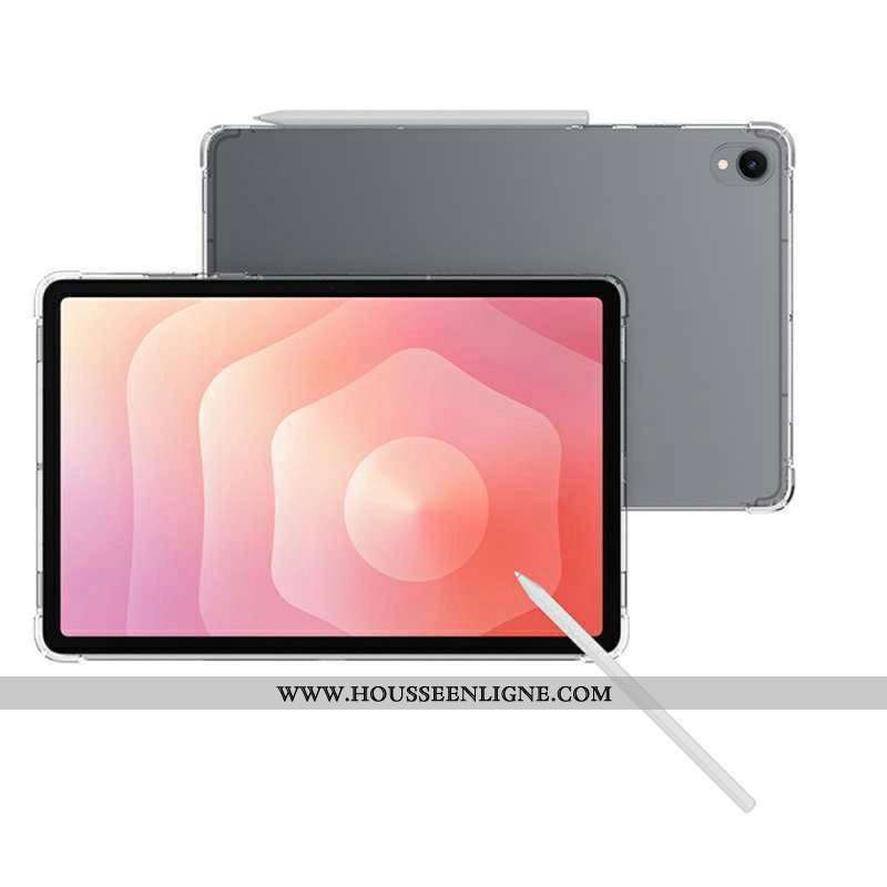 Coque Samsung Galaxy Tab S11 Transparente avec Protection d'Écran en Verre Trempé