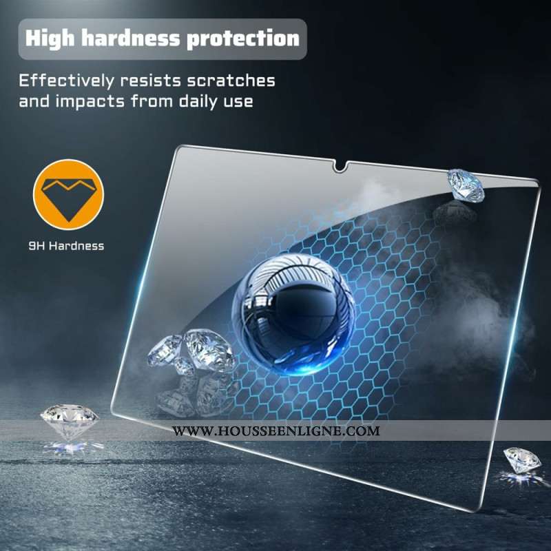 Coque Samsung Galaxy Tab S11 Transparente avec Protection d'Écran en Verre Trempé