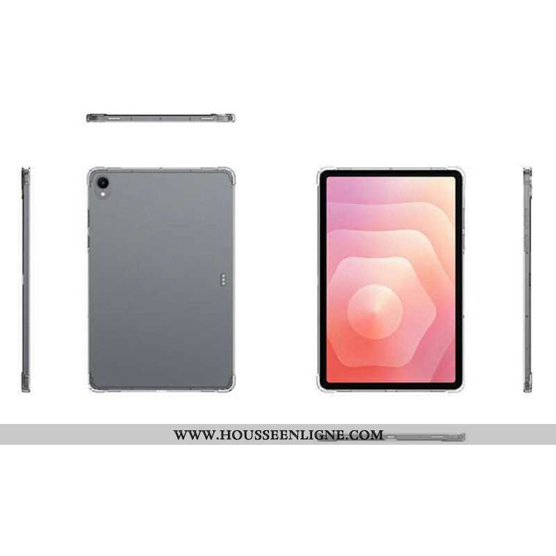 Coque Samsung Galaxy Tab S11 Transparente avec Protection d'Écran en Verre Trempé