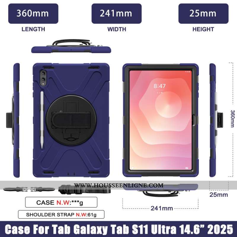Coque Samsung Galaxy Tab S11 Ultra Multifonctionnelle