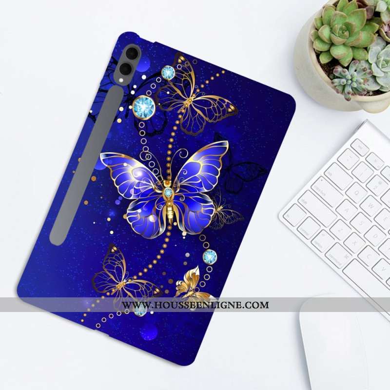 Coque Samsung Galaxy Tab S11 Ultra Papillons Précieux