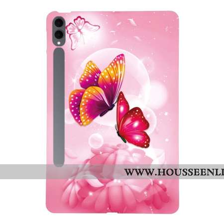 Coque Samsung Galaxy Tab S11 Ultra Papillons Roses