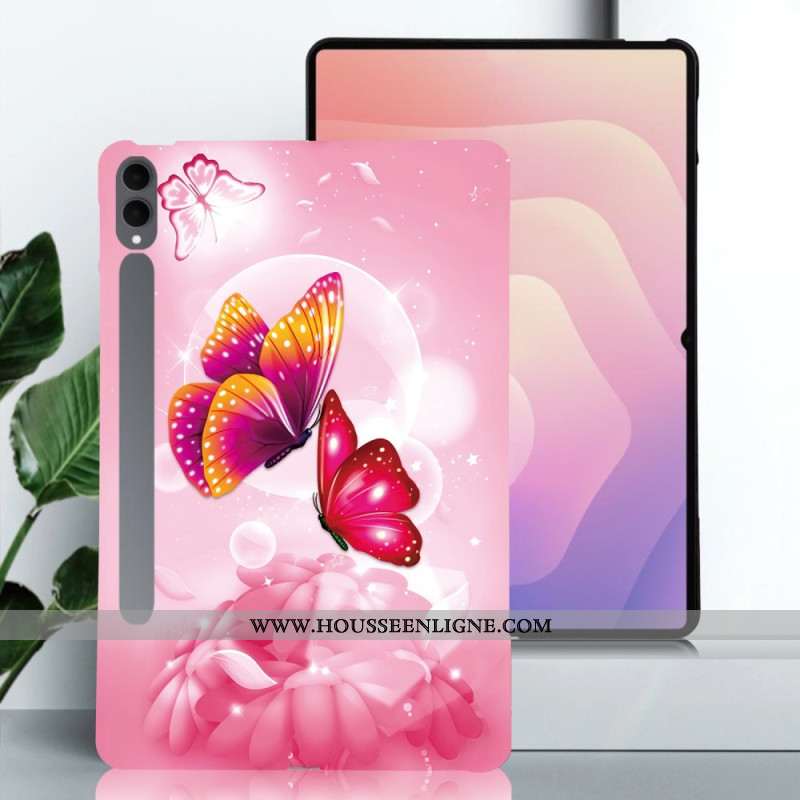 Coque Samsung Galaxy Tab S11 Ultra Papillons Roses