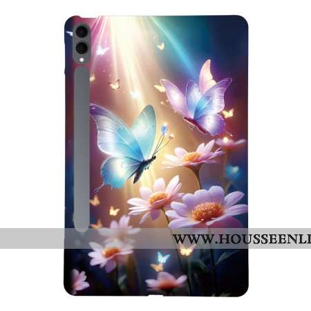 Coque Samsung Galaxy Tab S11 Ultra Papillons sous la Lumière