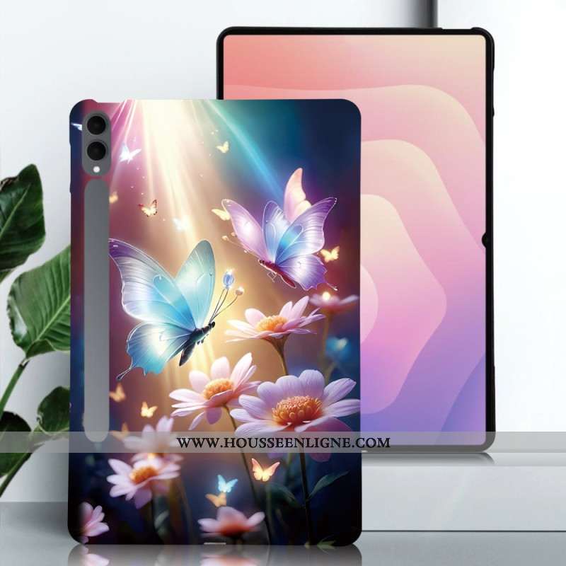 Coque Samsung Galaxy Tab S11 Ultra Papillons sous la Lumière