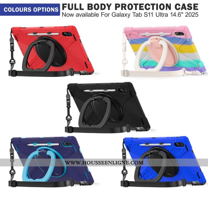 Coque Samsung Galaxy Tab S11 Ultra Robuste avec bandoulière