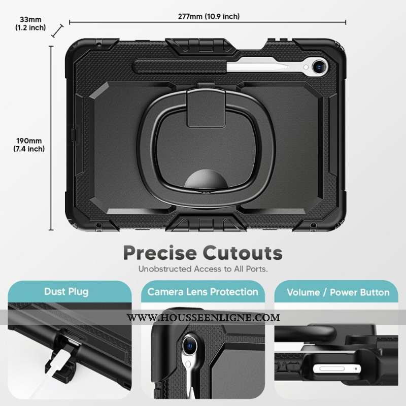 Coque Samsung Galaxy Tab S11 Ultra Résistante avec Anneau