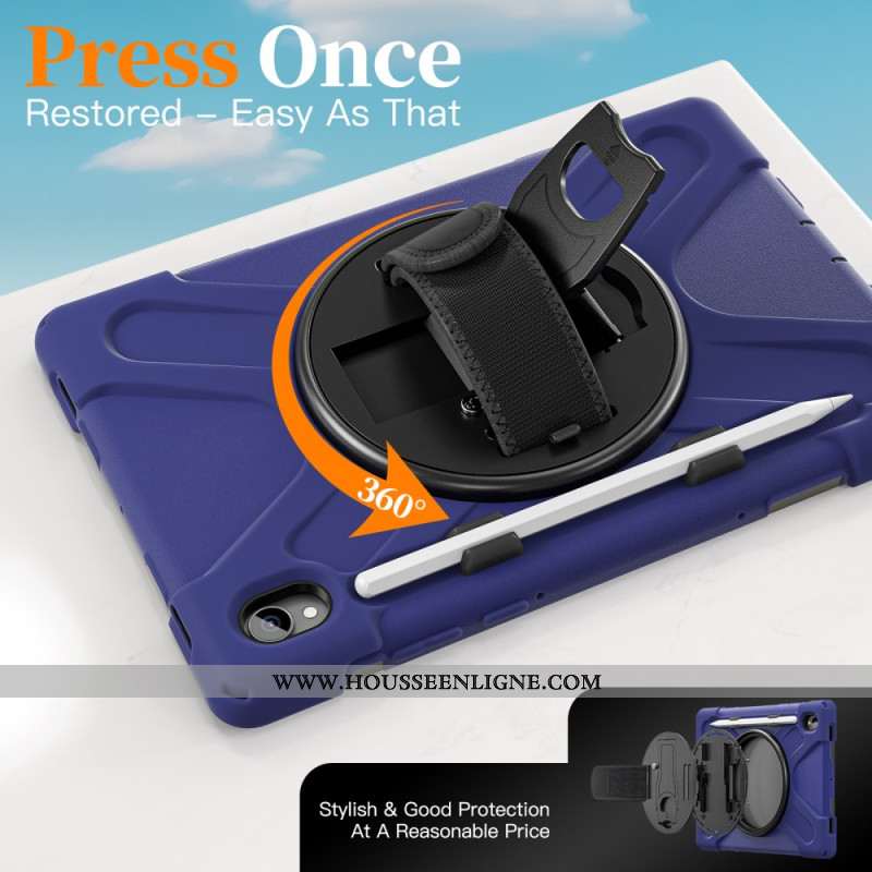 Coque Samsung Galaxy Tab S11 Ultra Résistante avec Porte-Stylet et Bandoulière