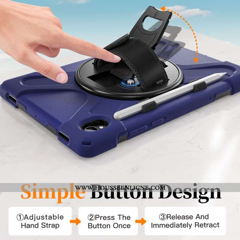 Coque Samsung Galaxy Tab S11 Ultra Résistante avec Porte-Stylet et Bandoulière