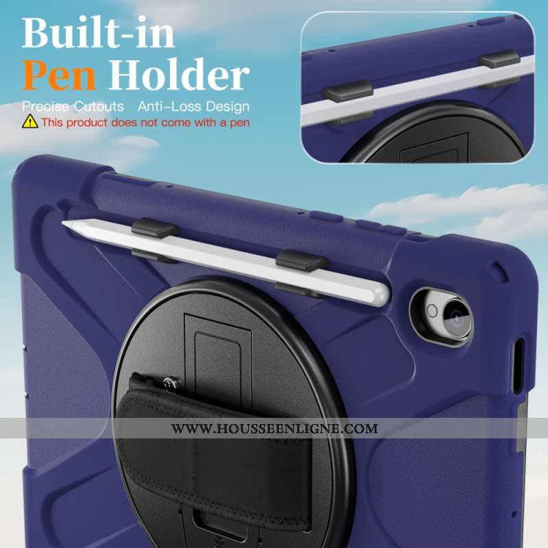 Coque Samsung Galaxy Tab S11 Ultra Résistante avec Porte-Stylet et Bandoulière