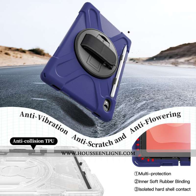 Coque Samsung Galaxy Tab S11 Ultra Résistante avec Porte-Stylet et Bandoulière
