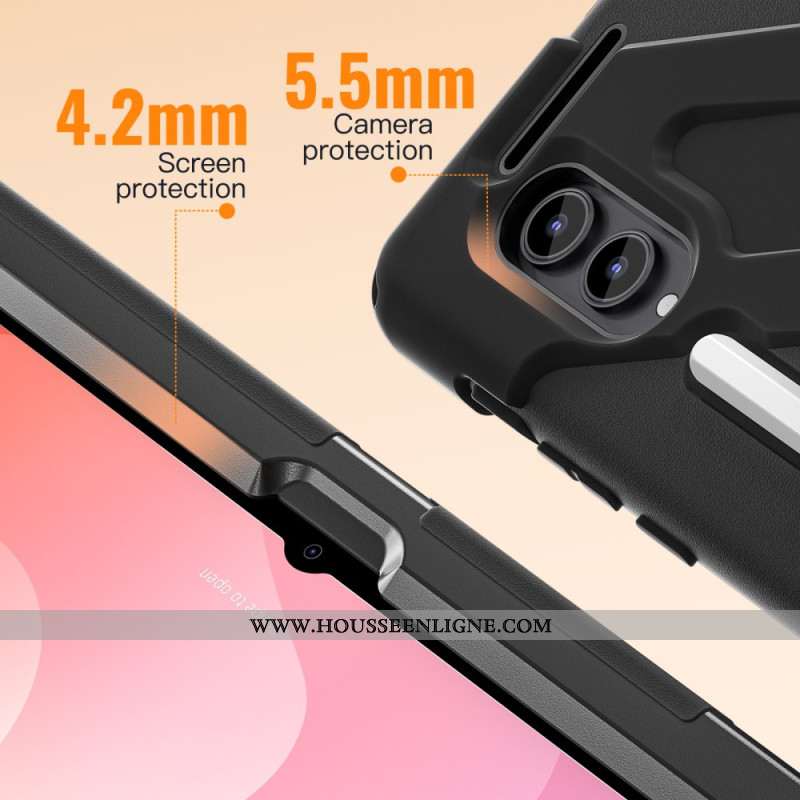 Coque Samsung Galaxy Tab S11 Ultra Triple Protection avec Poignée Rotative à