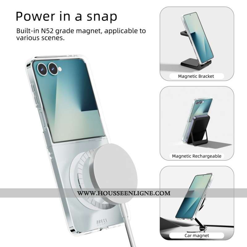 Coque Samsung Galaxy Z Flip 7 5G Magnétique Transparente
