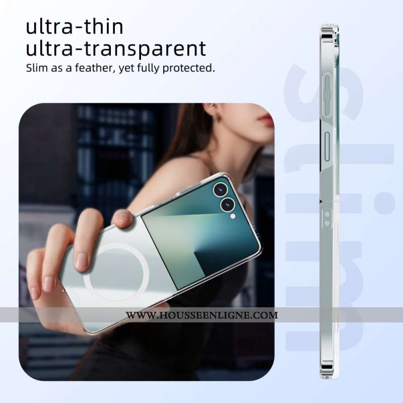 Coque Samsung Galaxy Z Flip 7 5G Magnétique Transparente