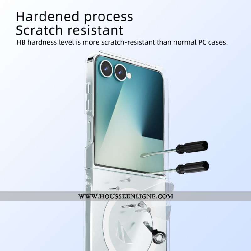 Coque Samsung Galaxy Z Flip 7 5G Magnétique Transparente