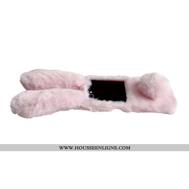 Coque Samsung Galaxy Z Flip 7 5G Oreilles de Lapin en Peluche