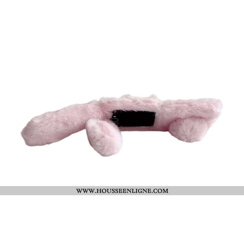 Coque Samsung Galaxy Z Flip 7 5G Oreilles de Lapin en Peluche