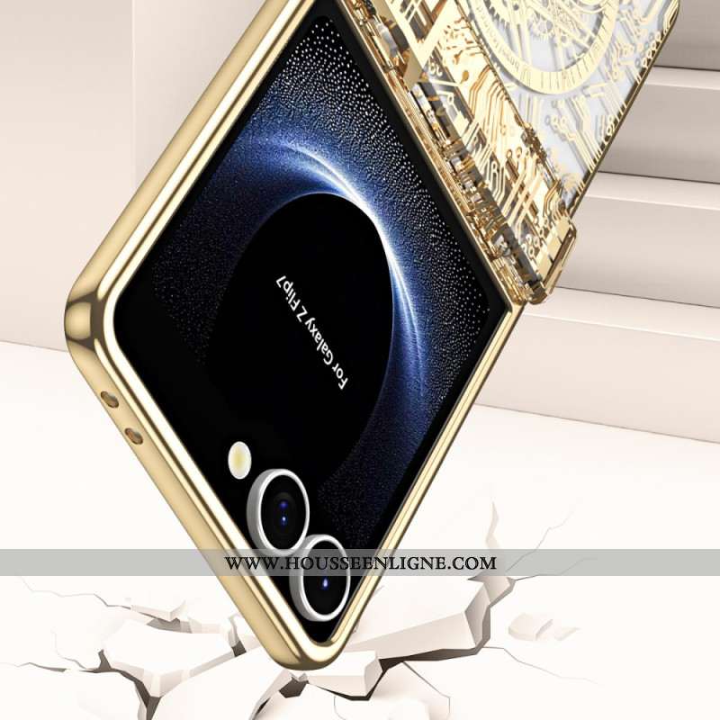 Coque Samsung Galaxy Z Flip 7 5G Premium avec Film Protecteur Écran Arrière