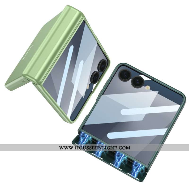 Coque Samsung Galaxy Z Flip 7 5G Protection Magnétique de Charnière et Film de Protection Écran